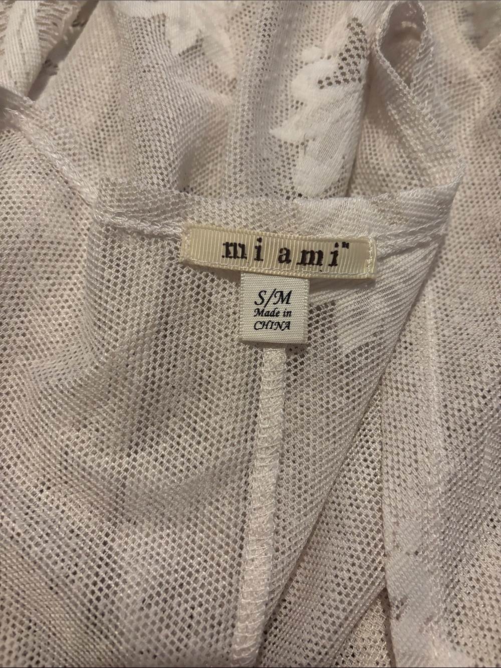miami White Lace Tiered Crochet Cardigan - Picture 2 of 3